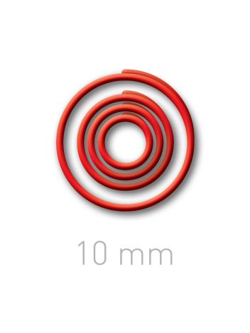 Plastikowe kółeczka do ręcznego bindowania - O.easyRING 10 mm - czerwony - 150 sztuk