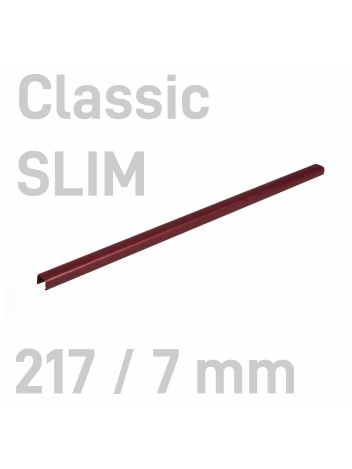 Kanał oklejany - O.CHANNEL Classic SLIM 217 mm (A4+ poziomo, A5+ pionowo) - 7 mm - bordowy - 10 sztuk