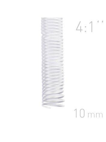 Grzbiety spiralne - O.COIL - A4 - 10 mm - biały - 100 sztuk
