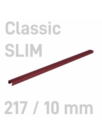 Kanał oklejany - O.CHANNEL Classic SLIM 217 mm (A4+ poziomo, A5+ pionowo) - 10 mm - bordowy - 10 sztuk