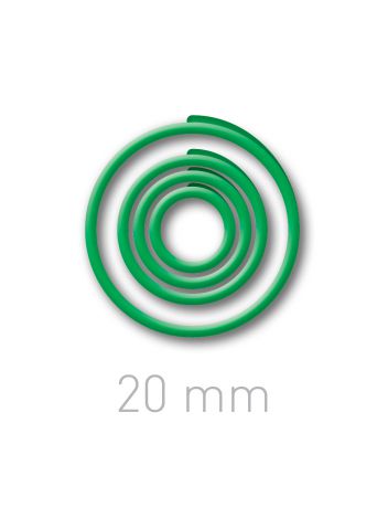 Plastikowe kółeczka do ręcznego bindowania - O.easyRING 20 mm - zielony - 40 sztuk