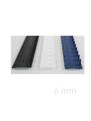 Grzbiety plastikowe zamykane - O.CLICK 5 mm - niebieski - 50 sztuk