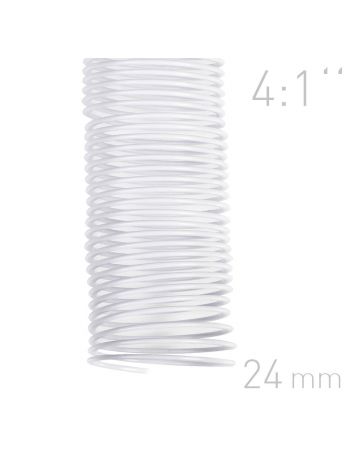 Grzbiety spiralne - O.COIL - A4 - 24 mm - biały - 50 sztuk