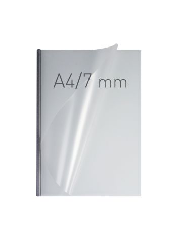 O.EASY COVER Double Semi Matt - (7 mm) - 297 x 210 mm (A4 pionowa) - srebrny - 40 sztuk