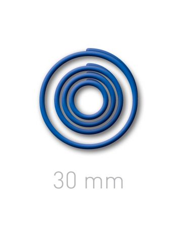 Plastikowe kółeczka do ręcznego bindowania - O.easyRING 30 mm - niebieski - 60 sztuk