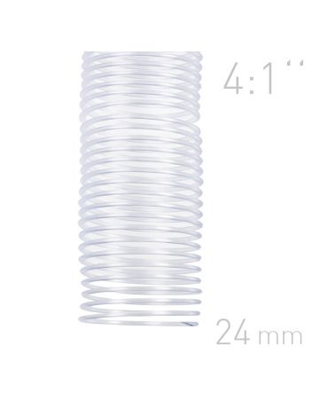 Grzbiety spiralne - O.COIL - A4 - 24 mm - przezroczysty - 50 sztuk
