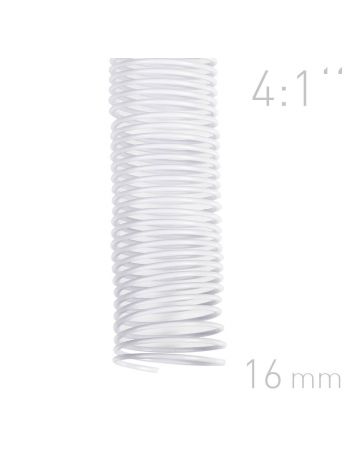 Grzbiety spiralne - O.COIL - A4 - 16 mm - biały - 100 sztuk