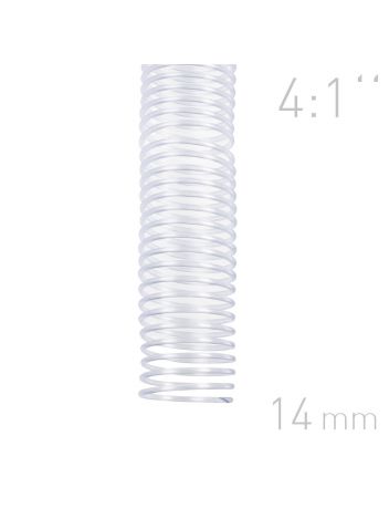 Grzbiety spiralne - O.COIL - A4 - 14 mm - przezroczysty - 100 sztuk