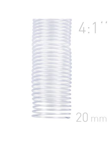 Grzbiety spiralne - O.COIL - A4 - 20 mm - przezroczysty - 100 sztuk