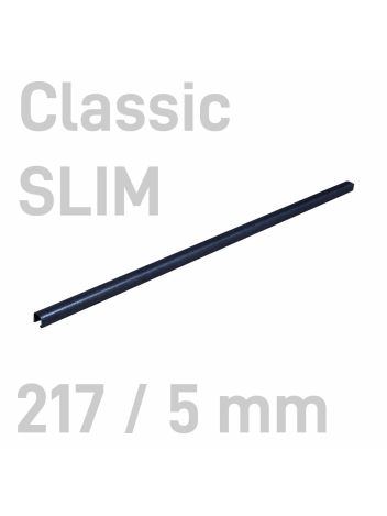 Kanał oklejany - O.CHANNEL Classic SLIM 217 mm (A4+ poziomo, A5+ pionowo) - 5 mm - czarny - 10 sztuk