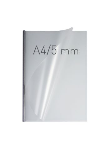 O.EASY COVER Double Semi Matt - (5 mm) - 297 x 210 mm (A4 pionowa) - srebrny - 40 sztuk