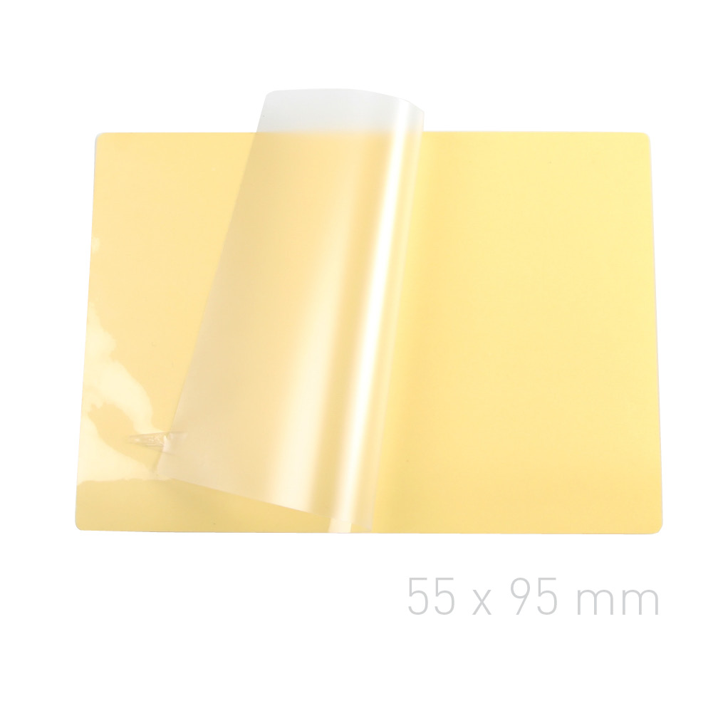 Folia laminacyjna samoprzylepna - O.POUCH Sticky 55 x 95 mm (wizytówkowa) - 80 µm - 100 sztuk