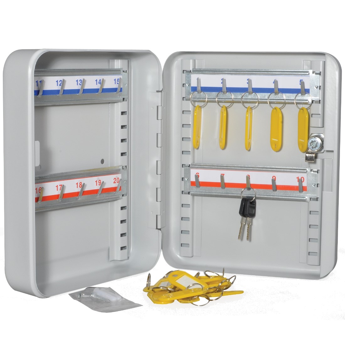 Lockable Steel Key Cabinet For 20 Keys Opus Key Guard Pk 1 20