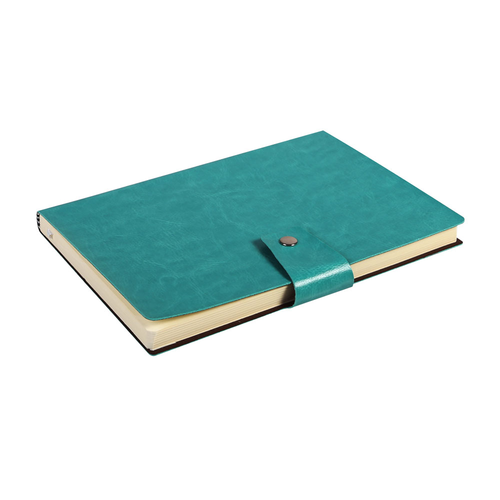 Notes Notatnik biurowy miękki gładki zamykany - O.NOTE Praha - 207 x 145 mm (A5) - zielony
