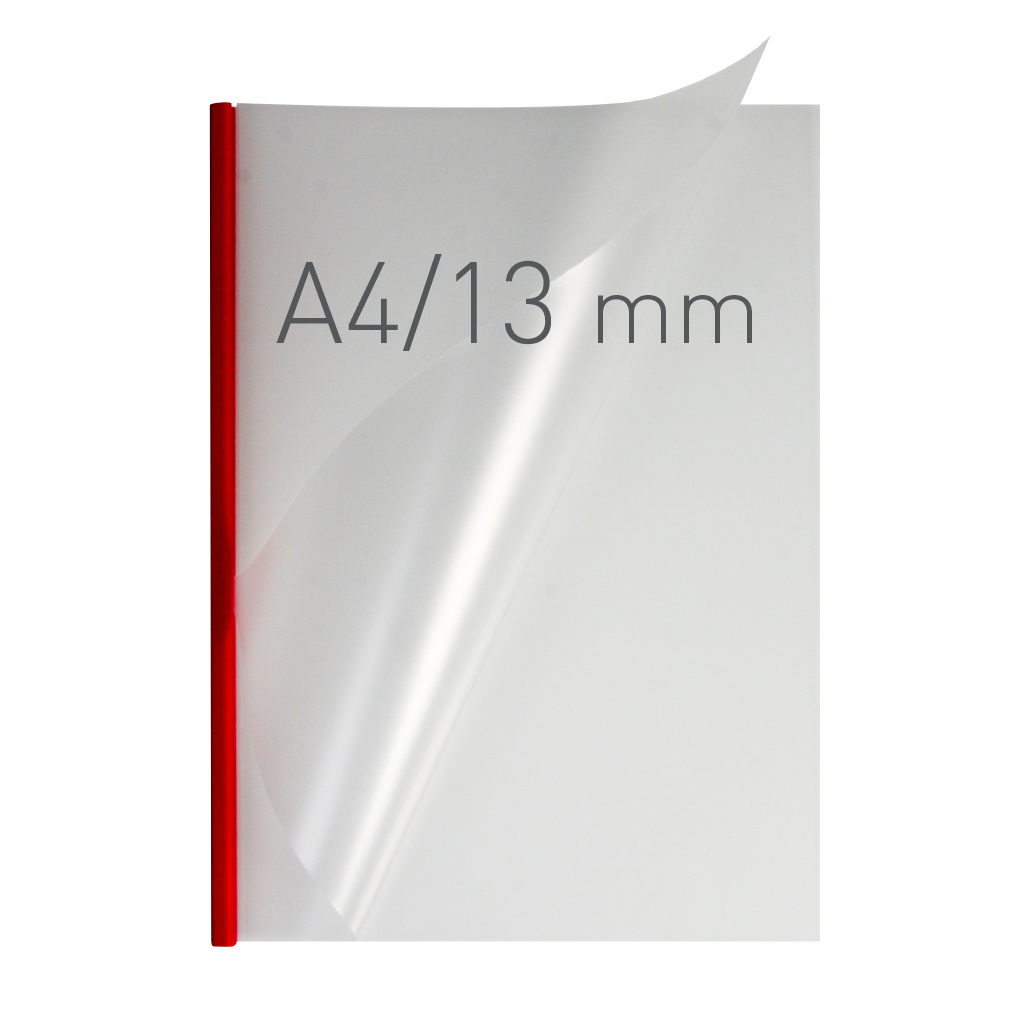 O.EASY COVER Double Semi Matt - (13 mm) - 297 x 210 mm (A4 pionowa) - czerwony - 30 sztuk