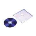 Samoprzylepne przezroczyste kieszonki z zamknięciem na płyty CD z rzepem - O.POCKET Sticky CD1 - 126 x 123 mm - 5 sztuk