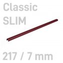 Kanał oklejany - O.CHANNEL Classic SLIM 217 mm (A4+ poziomo, A5+ pionowo) - 7 mm - bordowy - 10 sztuk