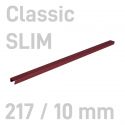 Kanał oklejany - O.CHANNEL Classic SLIM 217 mm (A4+ poziomo, A5+ pionowo) - 10 mm - bordowy - 10 sztuk