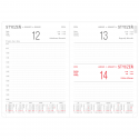 Kalendarz terminarz biurowy twardy z miejscem na długopis na rok 2024 - O.DIARY Neptun - 297 x 216 mm (A4) - czarny