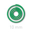 Plastikowe kółeczka do ręcznego bindowania - O.easyRING 10 mm - zielony - 150 sztuk