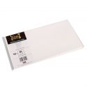 Wysokiej jakości koperty ozdobne - O.Koperta DL - LEN - 120 g/m² - biały - 10 sztuk